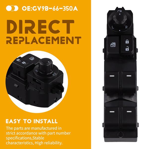 GV9B66350A Left Front Window Control Switch for 2014-2018 Mazda 6 Atenza - GV9B-66-350A