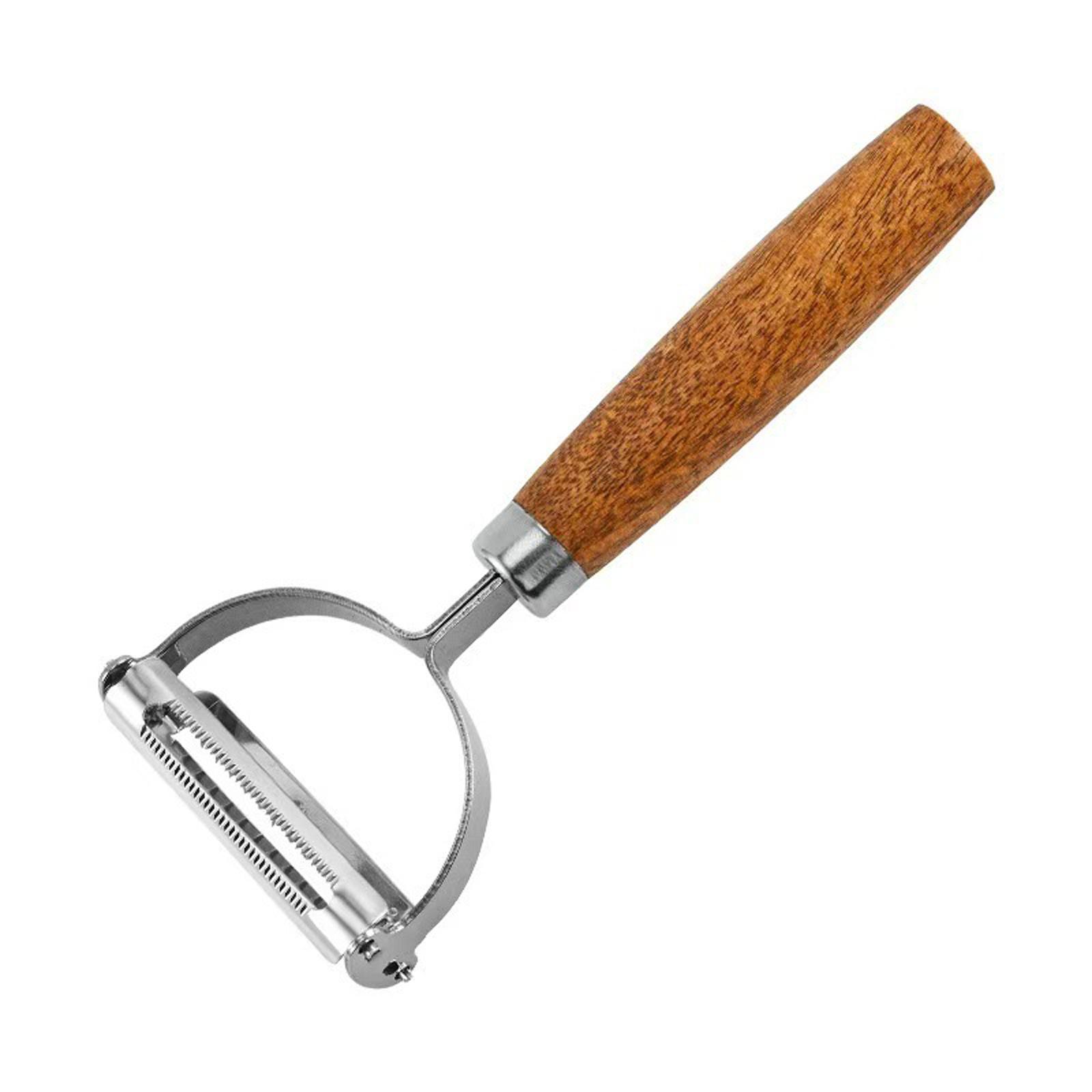 Stainless Steel Vegetable Peeler with Wooden Handle Kitchen Fruit Peeler Y-Shaped Handheld Peeling Tool for Fruits and Vegetables one size