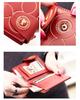Trendy Women's Short Wallet: Cartoon Zipper Wristlet & Coin Purse
