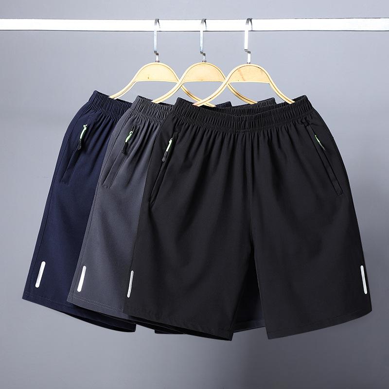 Male Loose Shorts Casual Men High Elastic Waist Pocket Wide Legs and Beachwear Holiday Short Pants