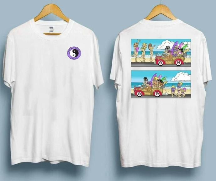 Новая футболка T&C Surf Challenge Ретро-дизайн 80-х Смешная пляжная футболка Унисекс футболка M