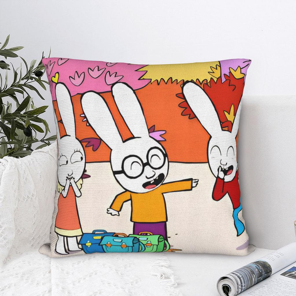 Simons Super Rabbit Ferdinand Square Pillow Cases Cushion Cover Awesome Zipper Decorative Pillowcase for Car x