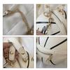 Basketball Handbag Small Round Bag Basketball Bag Letter Printing Shoulder Bag