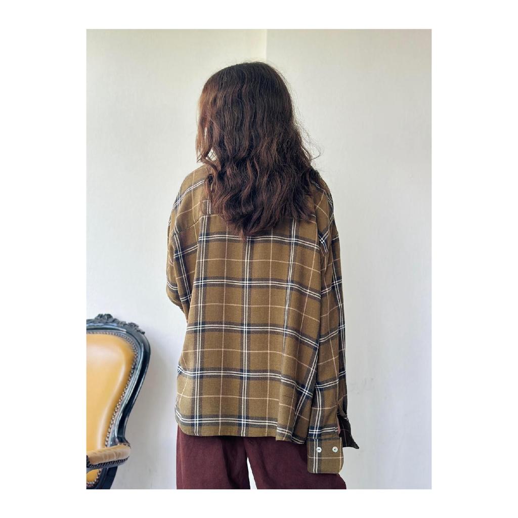 Design Boyfriend Vintage Pattern Shirt Women Multi Color