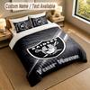 Bedding Set 1 Duvet Cover 2 Pillowcases Las Vegas Raiders Print Soft Bed Linen Bedroom Decor