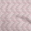Cotton Cambric Dark Rose Brown Fabric Writing Font Diy Clothing Quilting Fabric Print Fabric By Yard 42 Inch