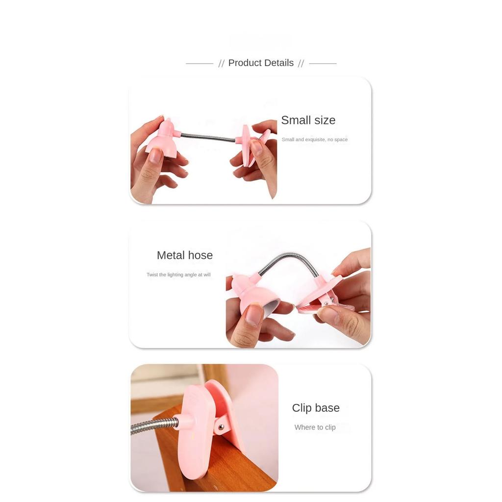 Clip-Buch-Licht, Leselampen, Nachttisch-Clip-Licht, Kinder, batteriebetriebene kleine LED-Leuchten, Nachttischlampe für Studenten, Augenschutz