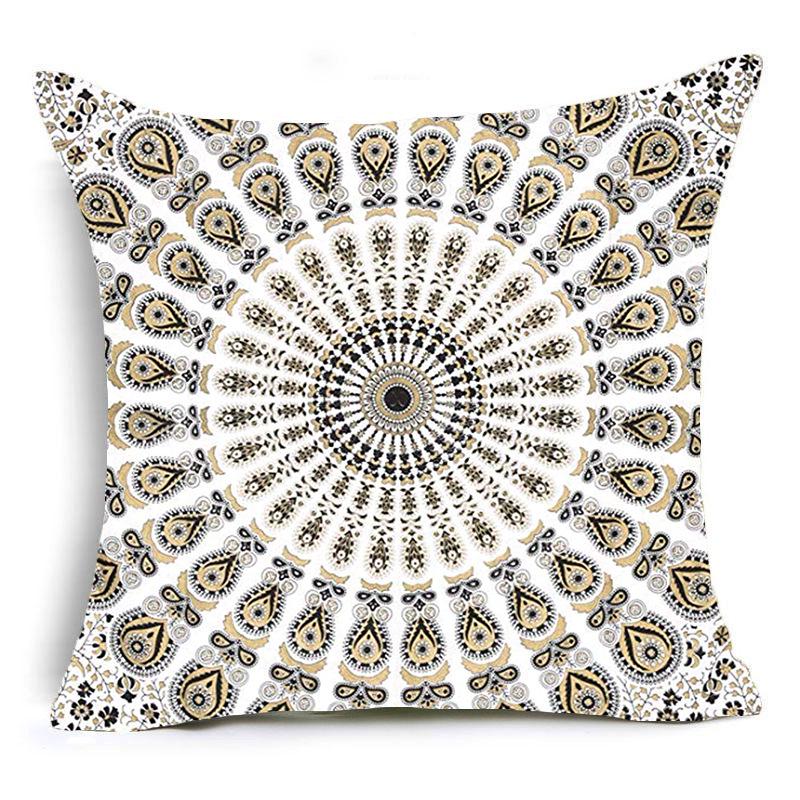 Mandala Series Linen Pillowcase Cushion Cover