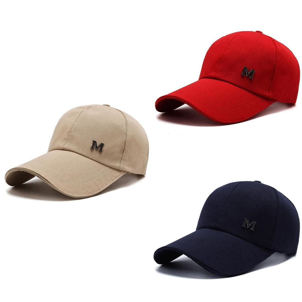 Letter M Baseball Cap Adjustable Breathable Outdoor Sun Protection Hat Gift