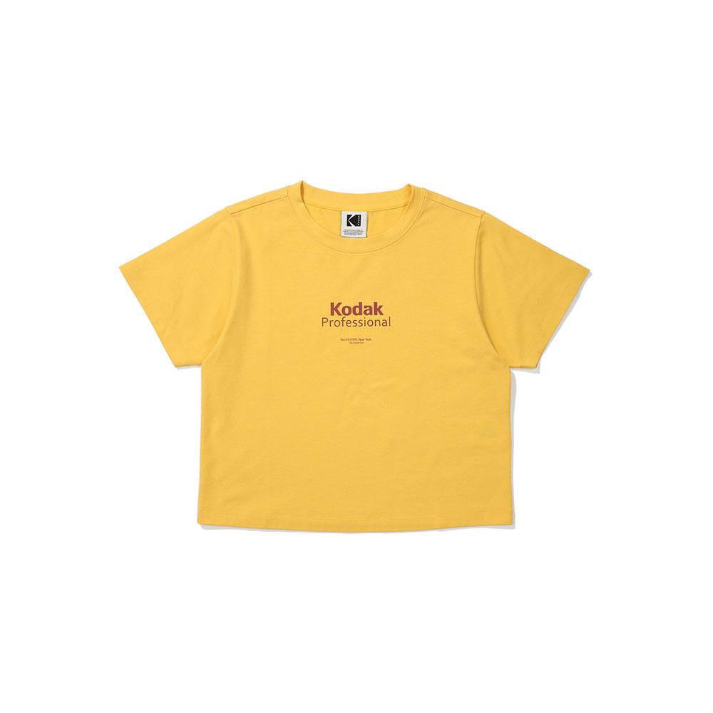 KODAK Mailer Graphic Short Sleeve T-Shirt Women'S Yellow