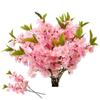 Silk Material Cherry Blossoms Silk Flowers DIY Decoration Simulated Flower  Photography Props