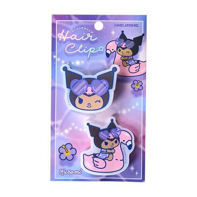 Sanrio KUROMI Matte Hair Clip ( Night Party ) Japan NEW