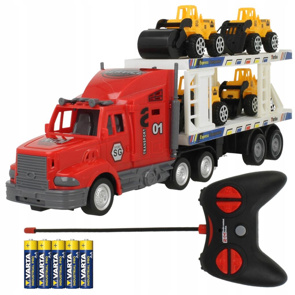 [PACZB][5] Large RC Truck + 4 Construction Vehicles (U953 + 5x B17) U953Z