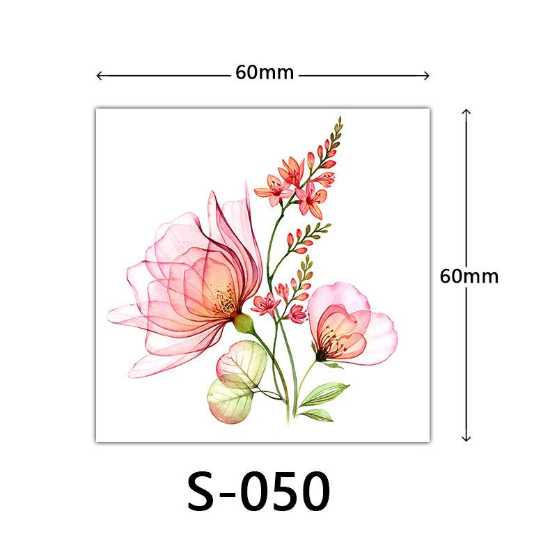 Small Flower Tattoo Stickers For Women 3d Color Tattoo Stickers Rose Lotus Butterfly Flower Tattoo 