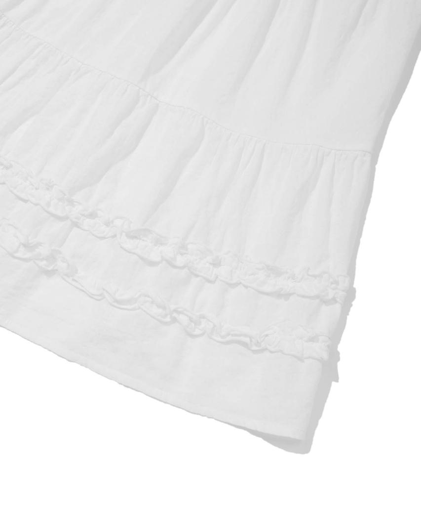 Retriever Club Frill Line Skirt [White]