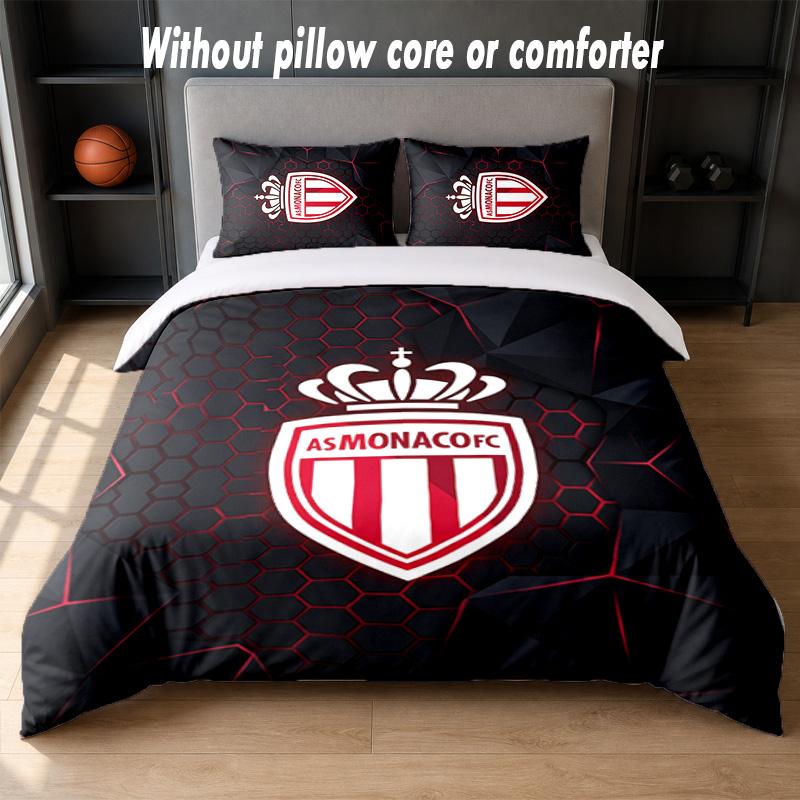 Monaco FC Design Bed Bedding Set 1 Duvet Cover + 2 Pillowcases Soft Breathable Household Bed Linens