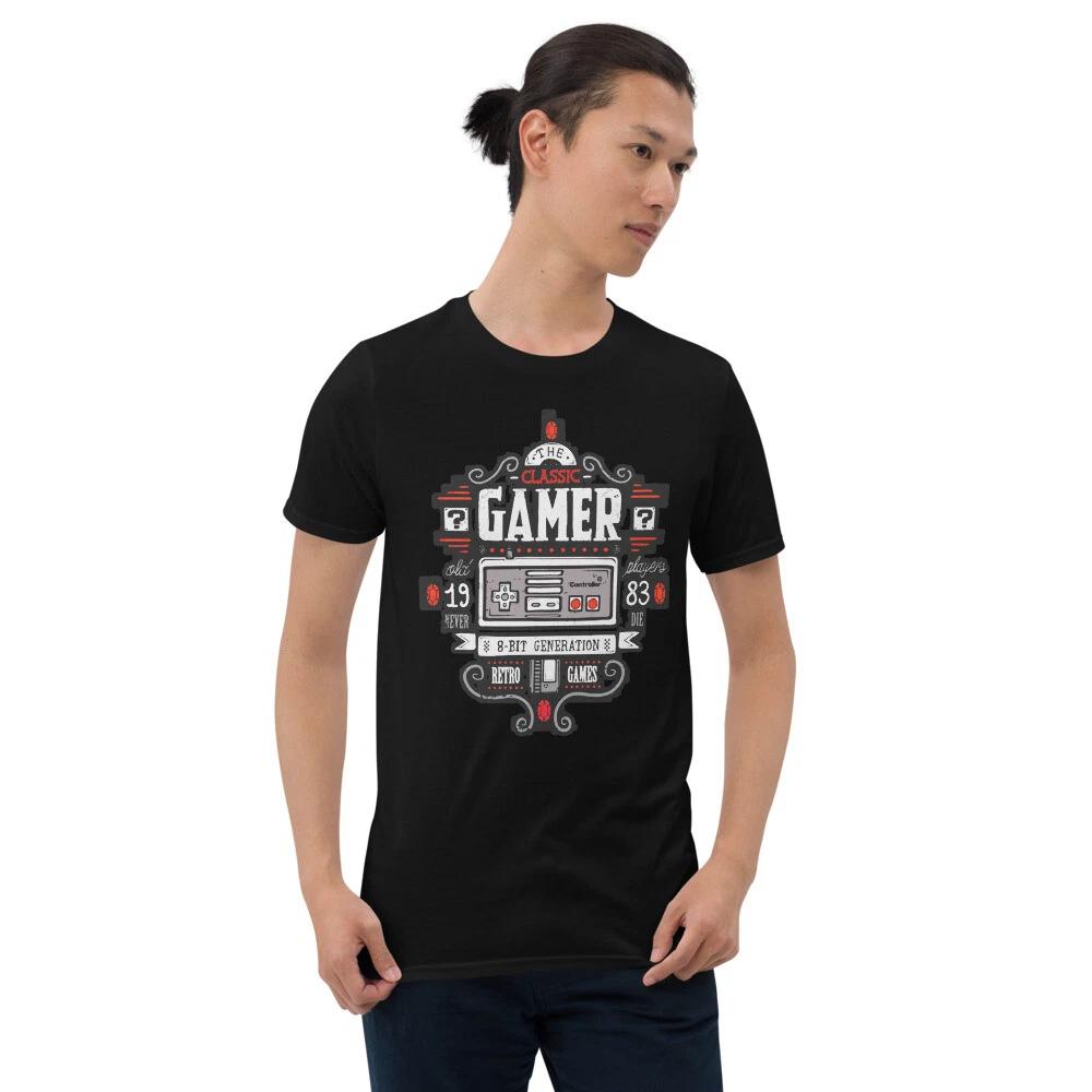 GAMER TRADITION, CLSSIC 8 BIT GENERATION RETRO GAMES Short-Sleeve Unisex T-Shirt M