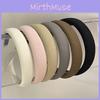 New Autumn Winter Candy Color Sponge Hairband Women's Elegant High Stovepipe Headband