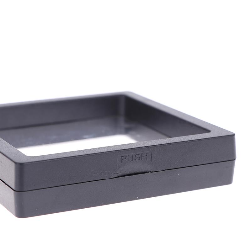 9*9*2Cm Black Pe Film Hanging Jewelry Display Suspension Box Ring Elastic Film
