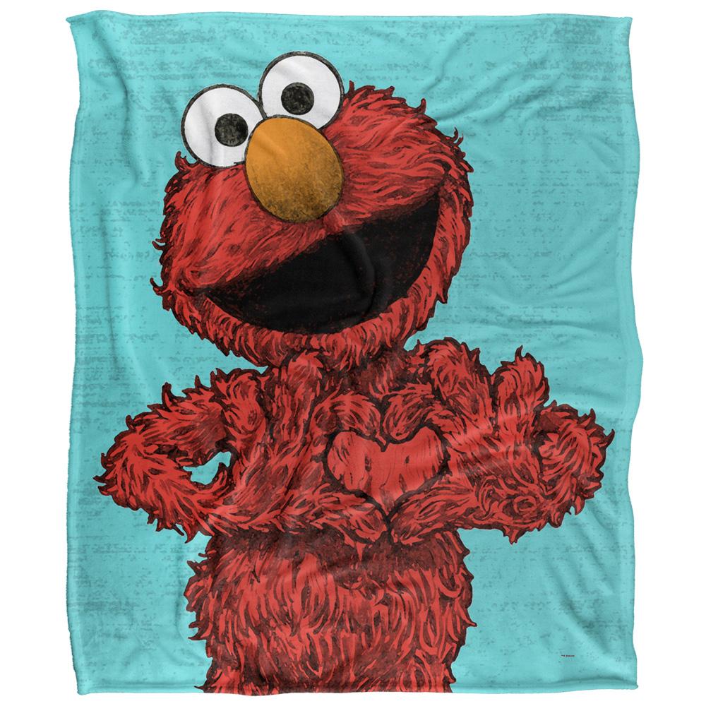 Sesame Street Painted Elmo Blanket