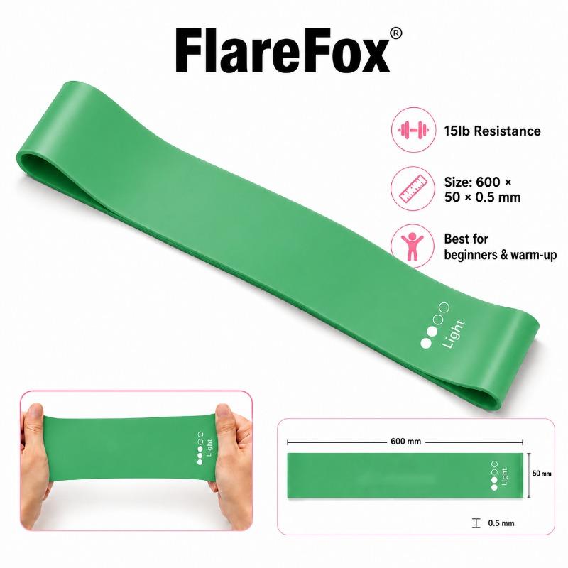 FlareFox Hip Resistance Bands Fitness Set Strength Agility Training Rehabilitation Muscle Exercises Yoga Home Gym Equipment 3