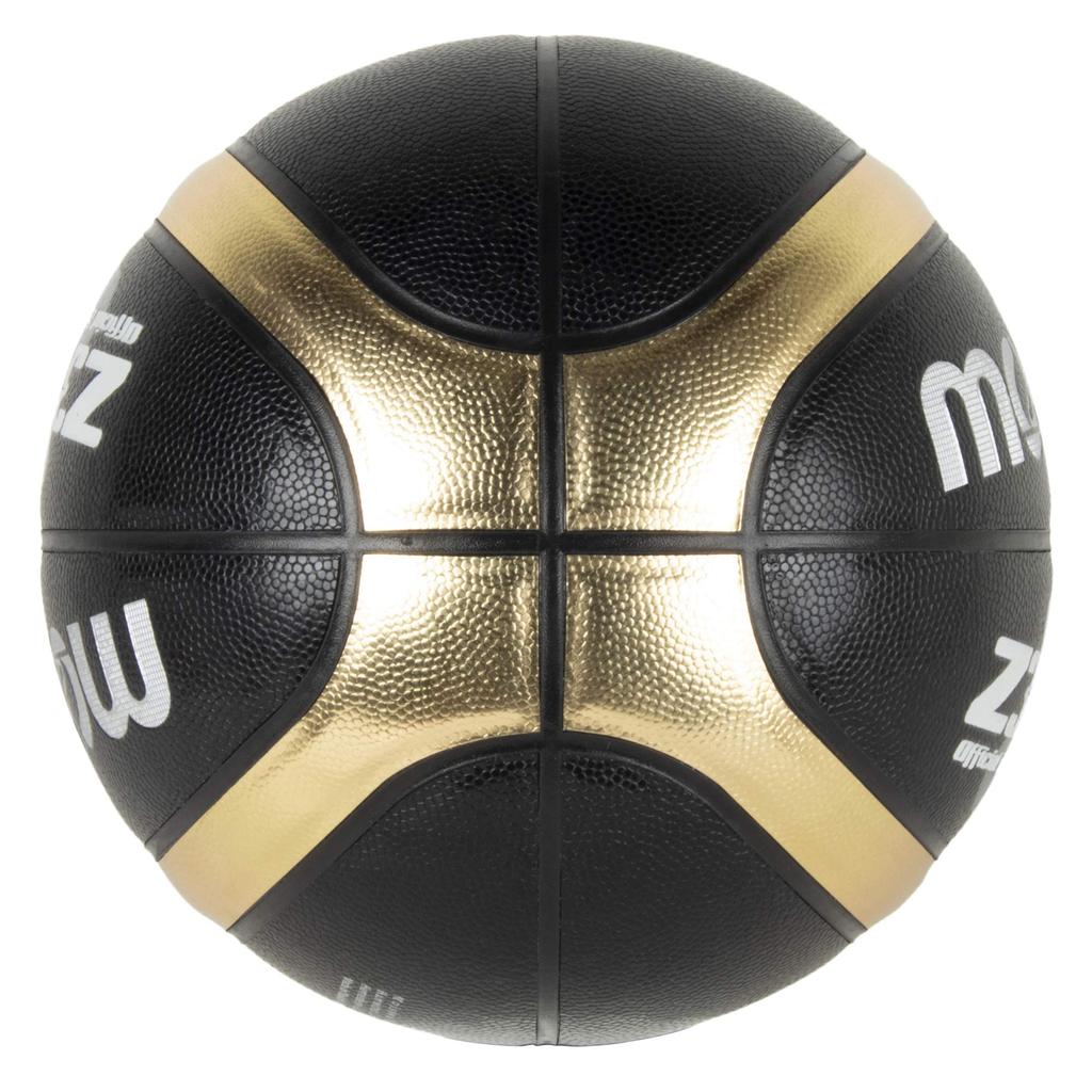 Molten Basketball, Size 7, Synthetic Leather, Black and Gold, B7Z3700-KZ