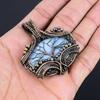 Owyhee Opal Pendant, 999 Copper Wire Wrapped Jewelry, Gemstone Pendant, Gift For Her Handmade Dainty Jewelry