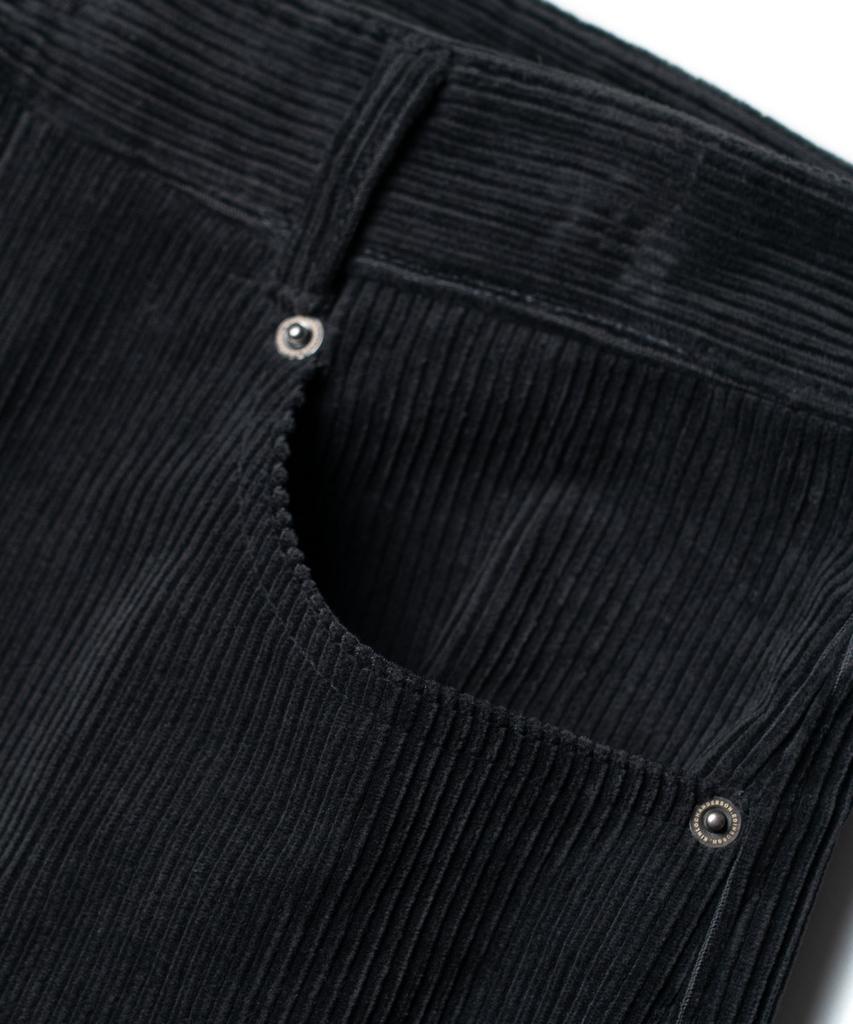 Edeunbeoleokeulleob Wide Fit 5 Pocket Corduroy Pants [Charcoal]