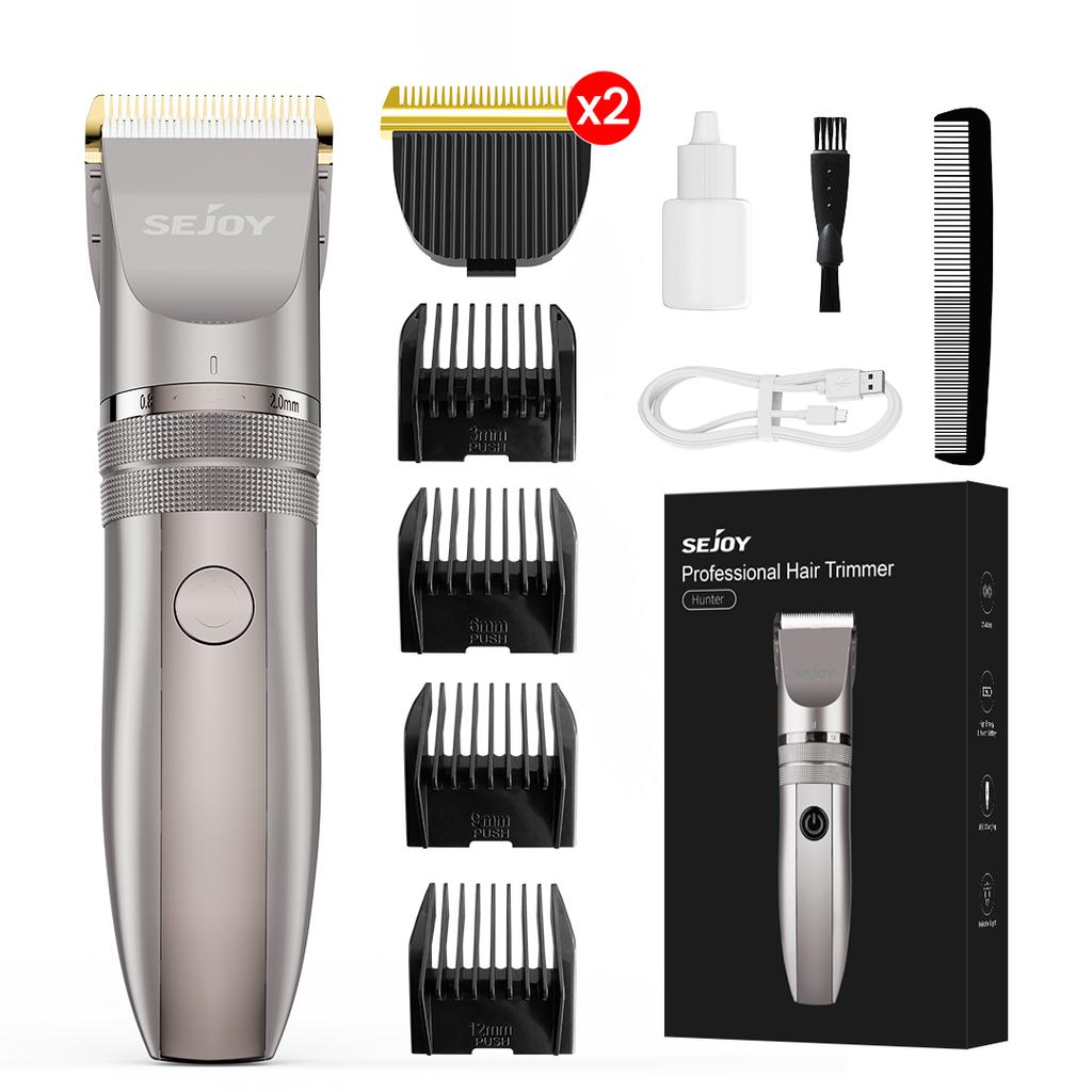 Sejoy Electric Hair Clippers Men Professional kit USB Rechargeable Men's Barber Hair Cutting Machine Beard Trimmer For Men Kids
