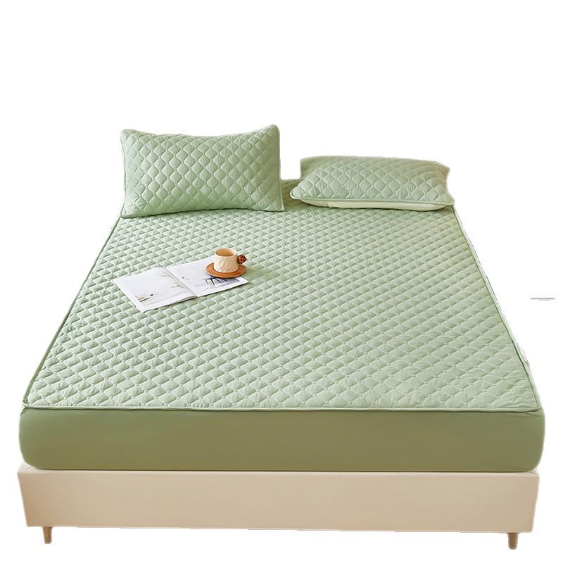 Class A Waterproof Quilted Mattress Protector - Dustproof, Skin-Friendly, Single/Double Bed Cover.