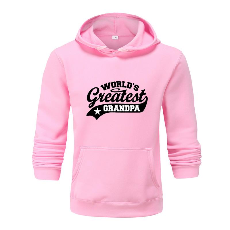 Podzimní a zimní světová mikina s kapucí dědečka s potiskem pro muže a ženy