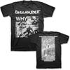 Maglietta a Maniche Corte Nera Unisex S-5XL con Stampa '2 Sides Discharge Band Why Album'