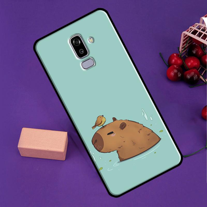 Capybara Spa Case For Samsung Galaxy J7 J5 J3 2017 J1 A3 A5 2016 A6 A8 J4 J6 Plus A7 A9 J8 2018 Cover