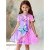 Casual Peppa Pig Dress Girls Summer Fashion Beach Sundress Soft Breathable