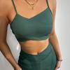 2022 Ribbed High Waist Split Bikini Boyleg Swimsuit for Women