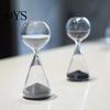 Fint Timeglas Ornamenter, 15 Min Timer, Nordisk Minimalistisk Borosilikatglas Boligindretning, Kunstnerisk Skrivebordsgave