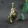 Solid Brass Kangaroo Statue Desk Ornament Retro Copper Animal Miniature Figurine Decoration Gifts Home Decors Crafts Accessories