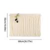 Double-Layer Design Car Privacy Curtain Lace Flower Fringe Blackout Car Curtain  Car Interior