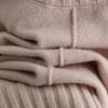 Women Casual Long Sleeve O Neck Diamond Knit Sweater Autumn Winter