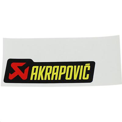 AKRAPOVIC P-HST12AL Pegatina de Aluminio Resistente al Calor Horizontal 3,9 x 1,1 pulgadas (100 x 29 mm)