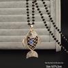 Women's Fashion Crystal Sweater Necklace with Flower Pendant - 2021 Versatile Charm Accessory