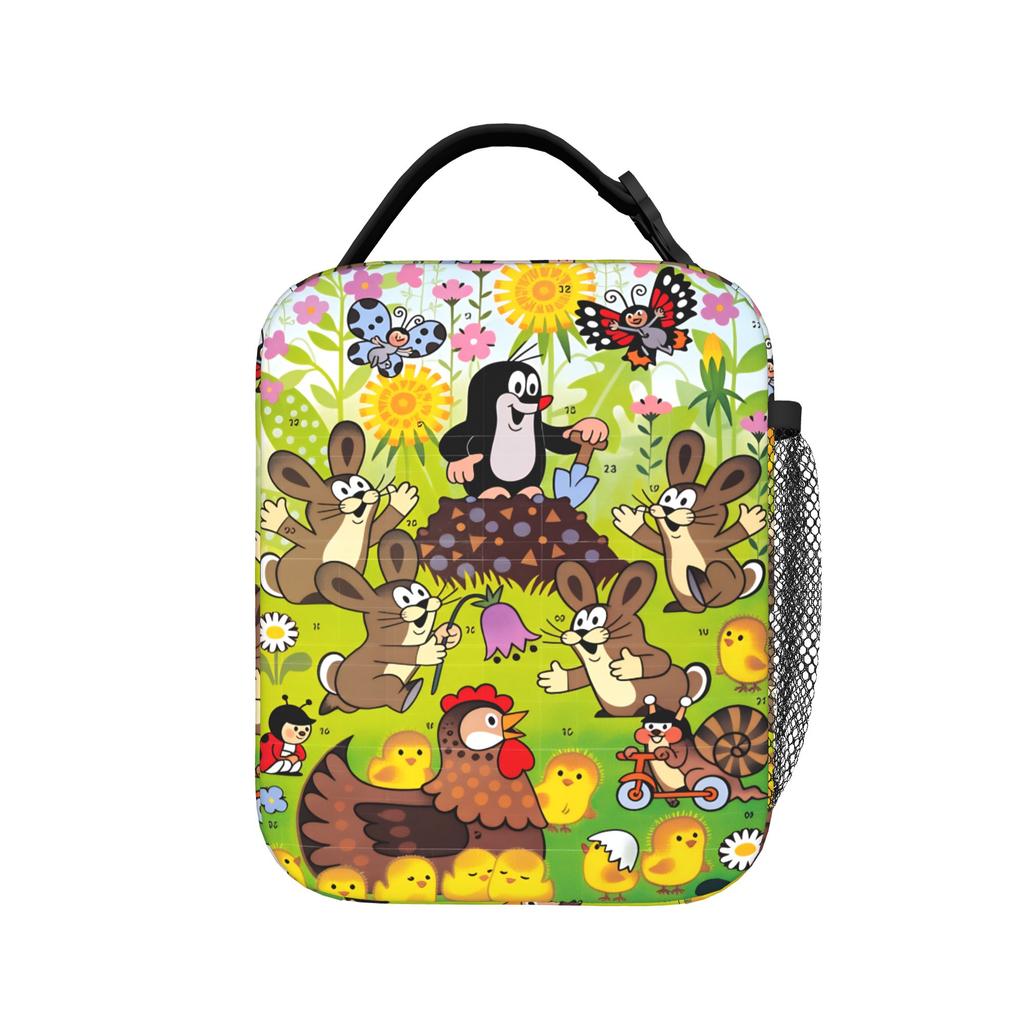 Czech Cartoon Krtek Mole Lunch Bag For Adult Lunch Box Casual Picnic Cooler Bag Portable Zipper Oxford Thermal Lunch Bags