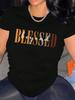 Danqiyoyo New In Top Tees Short Sleeve Ropa Hombre Tshirt For Women Featuring Blessed Beyond Black Women 26992