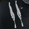 Super Shiny Diamond Zircon Long Earrings