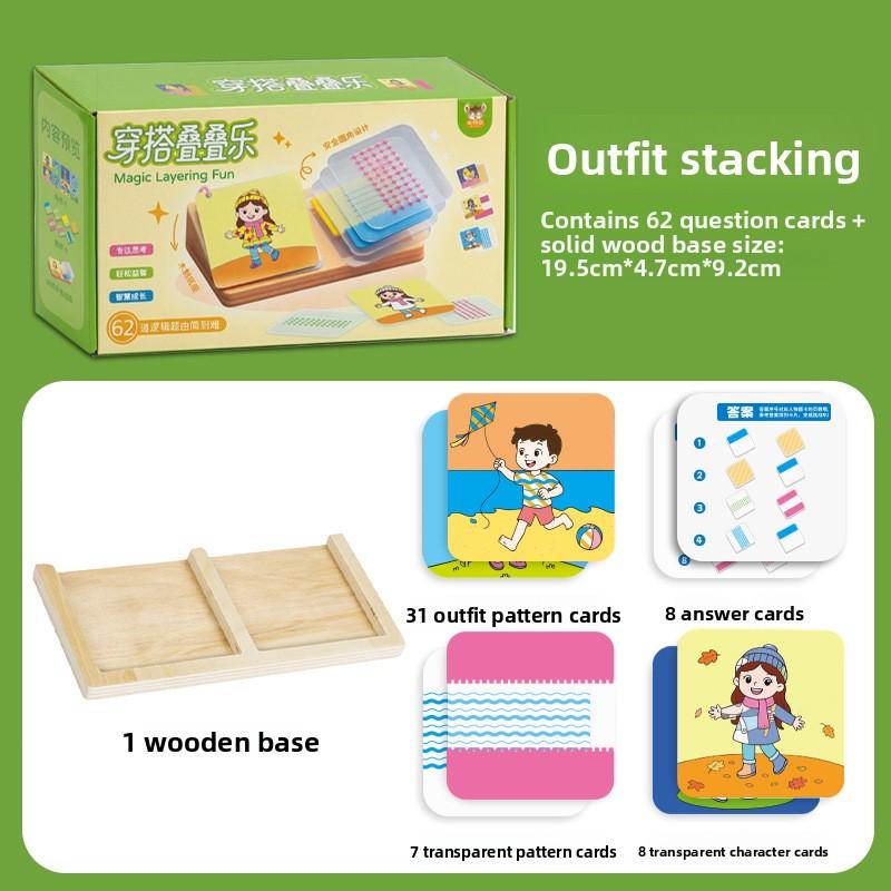 

Clothing Stacking Designer Children s Geometric Puzzle Toy to Exercise Graphic Spatial Thinking Logical Imagination