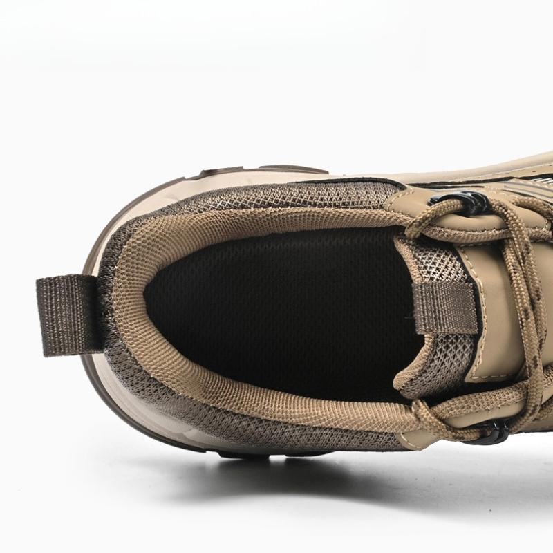 Comfortable Men's Hiking Shoes Casual Sneakers Daily Walking Travel Shoes Fashionable Treking Footwear Lightweight Mesh Shoes