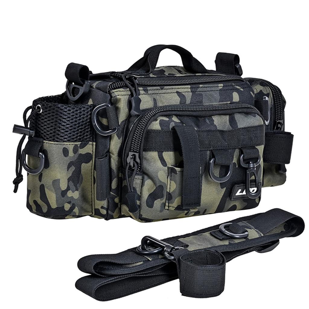 Versatile Fishing Tackle Bag With Removable Shoulder Strap For Freshwater And Saltwater Fishing - Store Tools And Rods With Ease