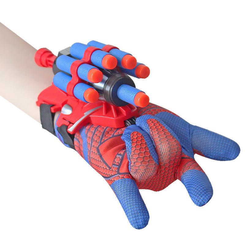Children's Spider Hero Web Shooter Glove with Soft Bullet and Suction Cup Dart Launcher