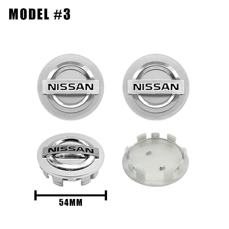 Per Nissan ArR44Pezzi 54/60mm Tappi Centrali Ruota Logo Auto Copriruota Per Nissan X-trail Qashqai Note Juke Sentra Patrol Leaf Tiida Accessori