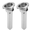 Boat Fishing Rod Cup Holder Heavy Duty 40mm Flush Mount Fishing Rod Holder for Yacht Ship